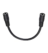 GGIPOWY 3-Pack 5.5mm x 2.5mm DC Power Extension Cable, 18AWG Female to Female Barrel Jack 12V/24V...