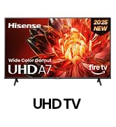 Hisense 43-inch A7 Series 4K Smart TV, 2025 Model, HDR10+ &amp; Dolby Vision, Alexa Voice Control, Ga...