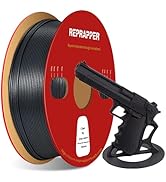 RepRapper PETG Carbon Fiber Filament, Black PETG-CF 3D Printer Filament, PETG Filament 1.75MM, 10...