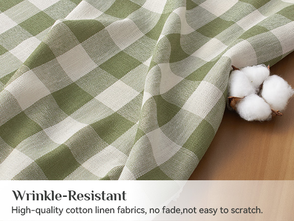 checkered tablecloth