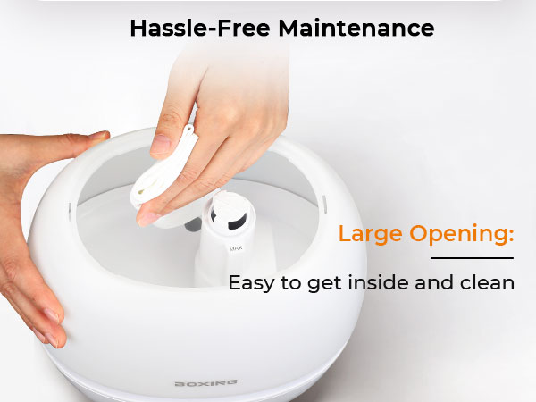 large opening: Easy to get inside and clean