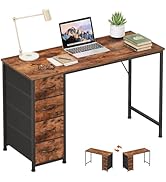 Somdot 47" Computer Desk with 4 Drawers for Bedroom,Simple Home Office Writing Desk,Gaming Table ...