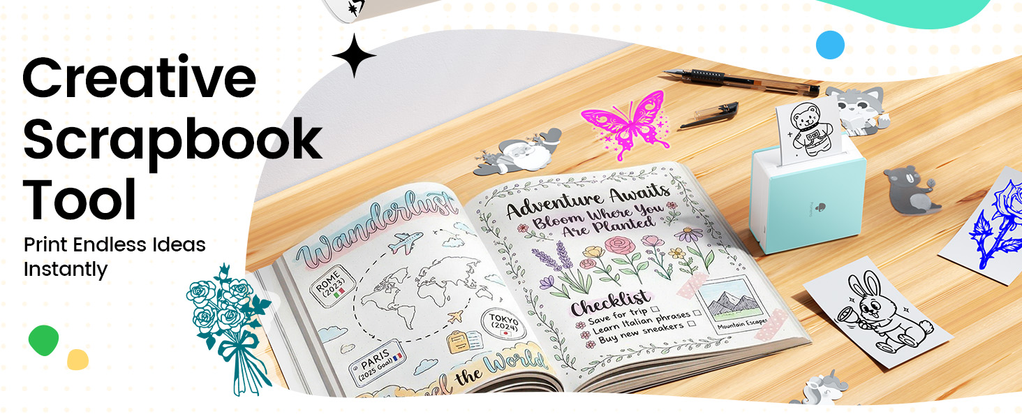 mini printer sticker maker