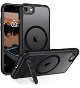 GUAGUA for iPhone 8/7/SE Case 2022 (3rd)/2020 (2nd), Magnetic Clear Cases with Foldable Invisible...