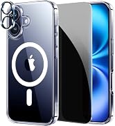 LWLFEKA for iPhone 16 Case with Privacy Screen Protectors &amp; Built-in Camera Protectors,Magnetic f...