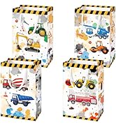 WERNNSAI 16PCS Construction Party Bags - Construction Themed Birthday Party Supplies Truck Party ...