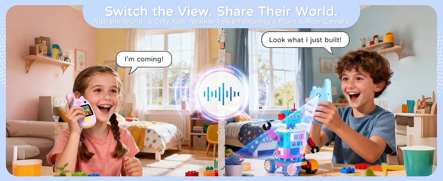 video walkie talkies for kids with dual cameras