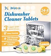 Dishwasher Cleaner Tablets - Dishwasher Cleaner And Deodorizer Tablets Lemon Scented, Heavy Duty ...