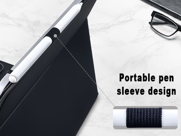 Universal Tablet Backlit Keyboard Case Black - 6