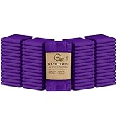 Softolle 100% Cotton Ring Spun Wash Cloths – Bulk Pack of Washcloths – 12x12 Inches – Wash Cloth ...