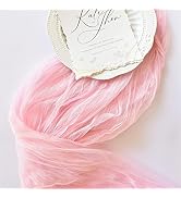 Joanlody Blushing Pink Cheesecloth Table Runner 10Ft Rustic Gauze Table Runner 38x120 Inches Boho...