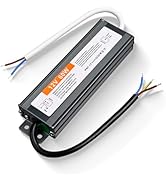 TUNICHX Waterproof IP67 LED Power Supply Low Voltage Transformer Adapter 12V 60W LED Driver Light...