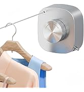 FORIOUS Retractable Clothesline Indoor, 13.8 Ft Non-Sagging Outdoor Clothes Line, Rustproof All S...