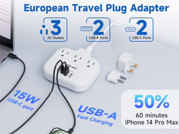  European Travel Plug Adapter