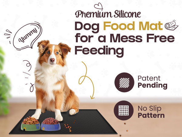 Dog food mat