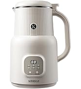 KIDISLE Automatic Nut Milk Maker, 20oz Homemade Almond, Oat, Coconut, Soy, Plant Based Milks and ...