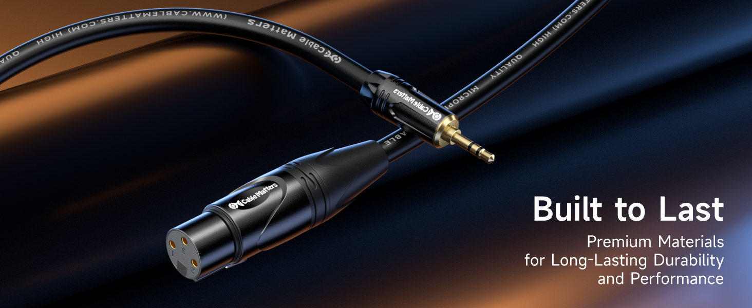 Unbalanced 3.5mm to XLR Cable