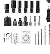 Cordless Impact Wrench 1/2 Inch, 1500 N.m/1106ft-lbs Brushless Impact Gun Compatible with Makita ...