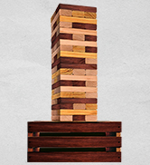 Reclaimed Giant Tower (Weather Resistant) 60 Blocks + Storage Crate/Outdoor Game Ta...