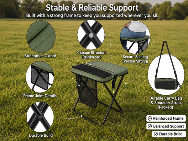 foldable sling bag stool