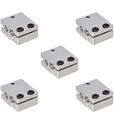 hiBCTR 5pcs Aluminum Upgrade Heater Block Compatible with Volcano Hotend PT100 Cartridge Sensor D...