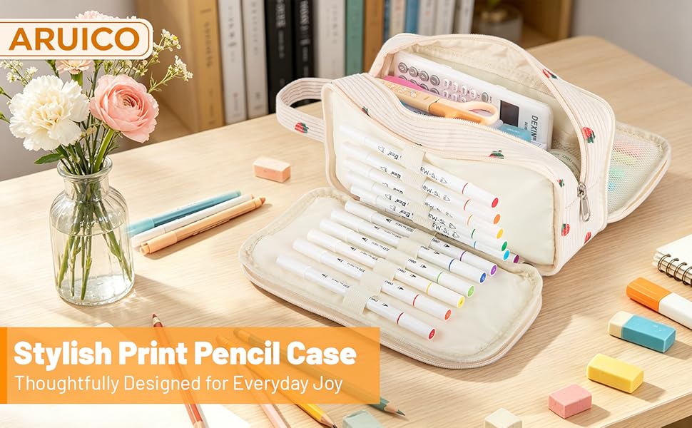 cute corduroy pencil case
