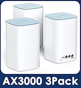 WAVLINK AX3000 WiFi 6 Mesh System 3 Pack - Covers up to 7300 Sq.Ft., Speeds up to 3.0 Gbps, Repla...