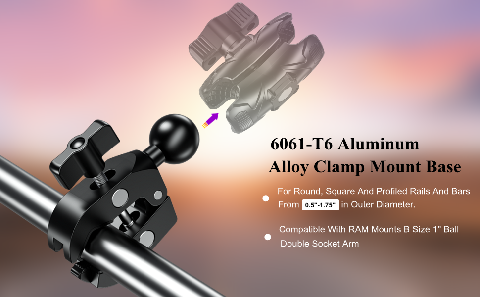 Aluminum alloy handlebar clamp base