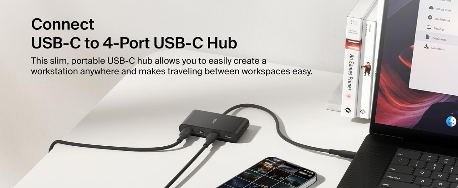 Belkin Connect USB-C to 4-Port USB-C Hub