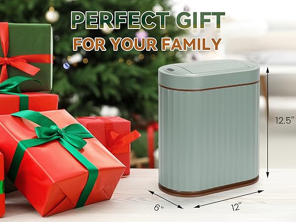 Green motion sensor smart trash can butterfly lid 7