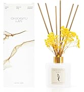Chloefu Lan Sandalwood Reed Diffuser,6.7 oz Natural Essential Scented Oil with Diffuser Sticks, B...