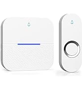 AIDA Lighted Wireless Doorbell, Home Waterproof Doorbell 1,000ft Range, 5 Volume Levels with 58 D...