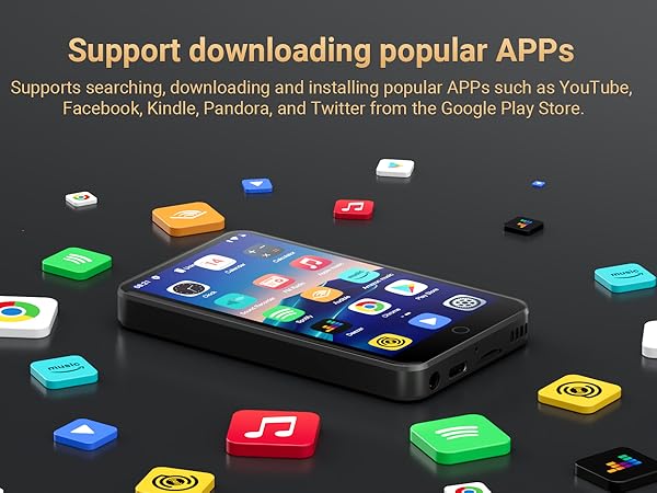 MP3 Player with Bluetooth and WiFi