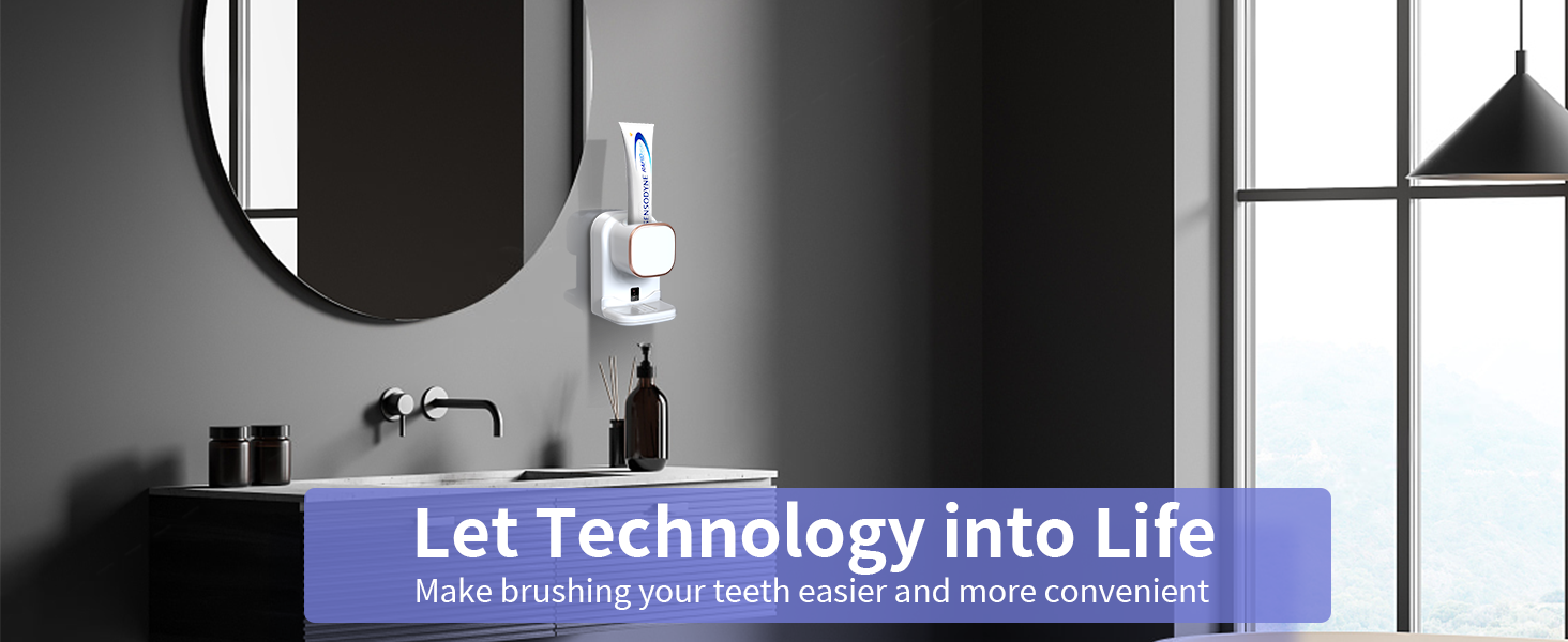 Wall Mounted Electric Toothpaste Dispenser for Kids and Adults