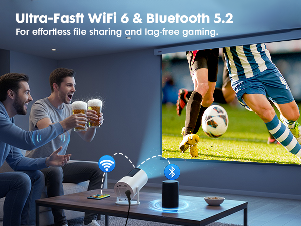 4k projector with wifi and bluetooth