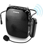 ZOWEETEK Original Voice Amplifier for Teachers with 2 Microphones, Wireless Voice Amplifier Micro...