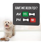 EliteSign Dog Feeding Reminder Magnetic Pet Feeding Reminder for Avoid Overfeeding, Cat Feeding R...