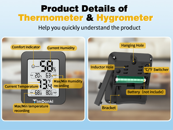 hygrometer indoor humidity room thermometer