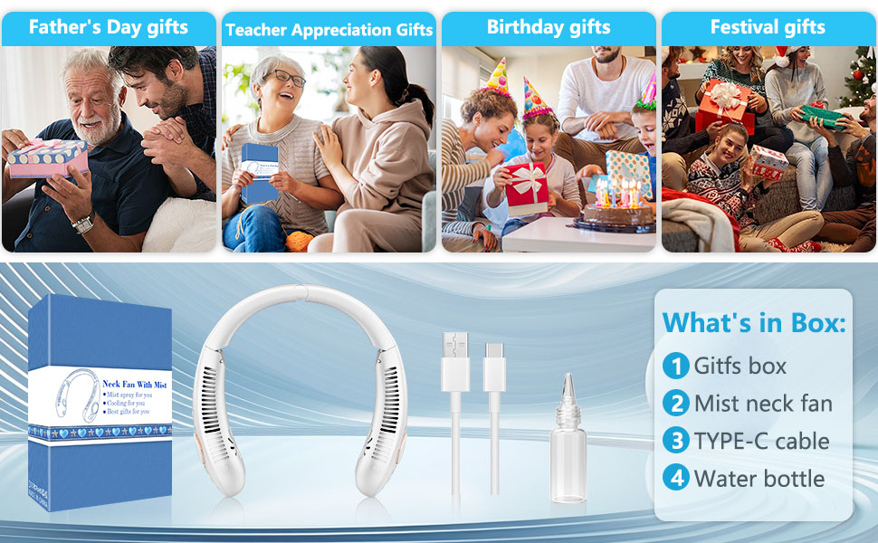 portable neck fan rechargeable wearable neck fan fans that blow cold air neck fan rechargeable