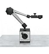 HDLNAK Magnetic Base Stand 176 lbs / 80 kg Max Pull for Dial Indicator (Silver)