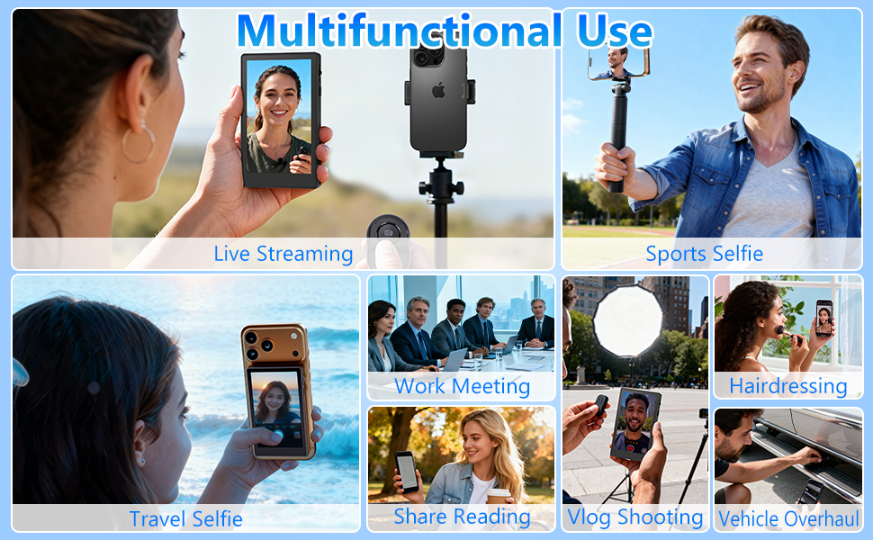 magsafe screen for iphone monitor for iphone cell phone monitor volg selife phone vlog iphone screen