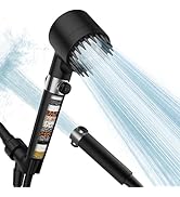 PWERAN Filtered Shower Head with Handheld, High Pressure 3 Spray Mode Showerhead with 18 Stage Wa...