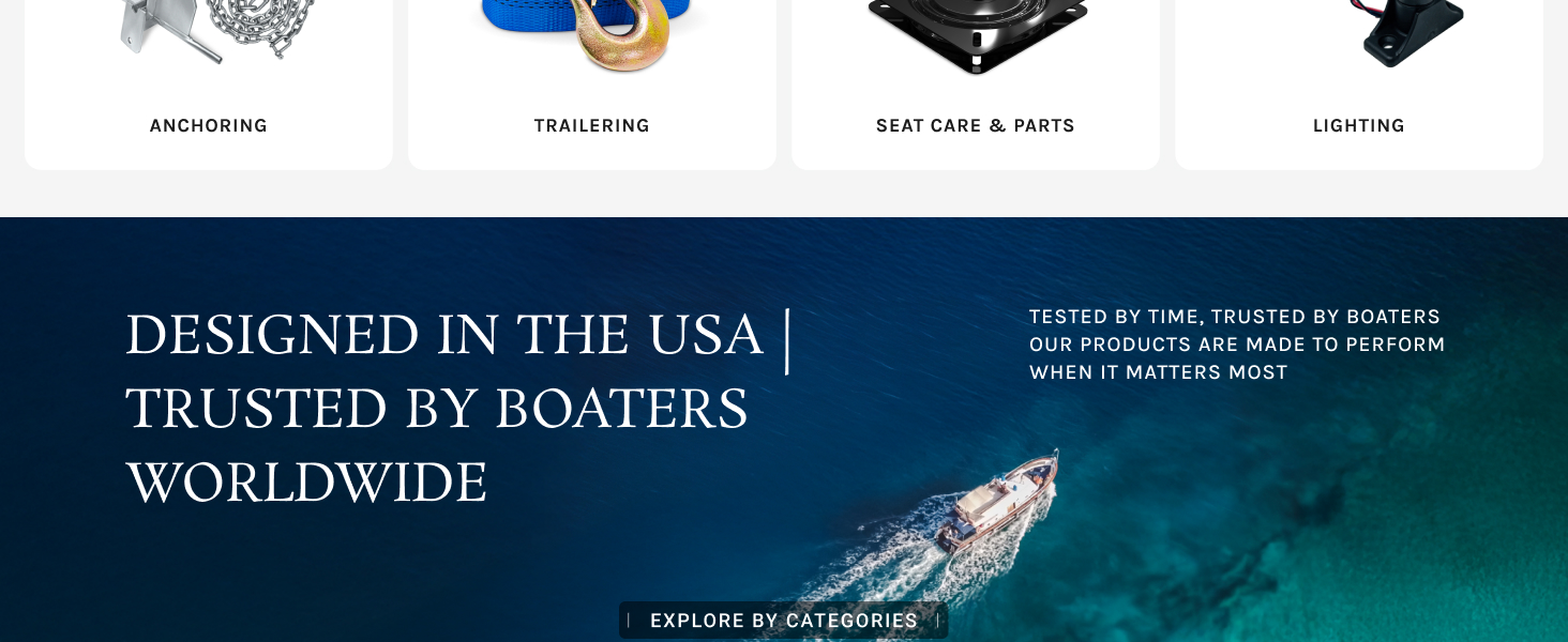 boat supplies designed in the US and trusted by boaters