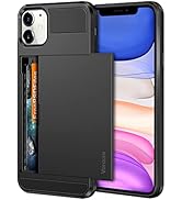Vofolen Case for iPhone 11 Case Wallet Credit Card Holder ID Slot Sliding Door Hidden Pocket Anti...
