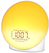 iEasy Wake up Light Sunrise Alarm Clock for Everyone, Sunrise Sunset Simulation, Sleep Aid, Dual ...