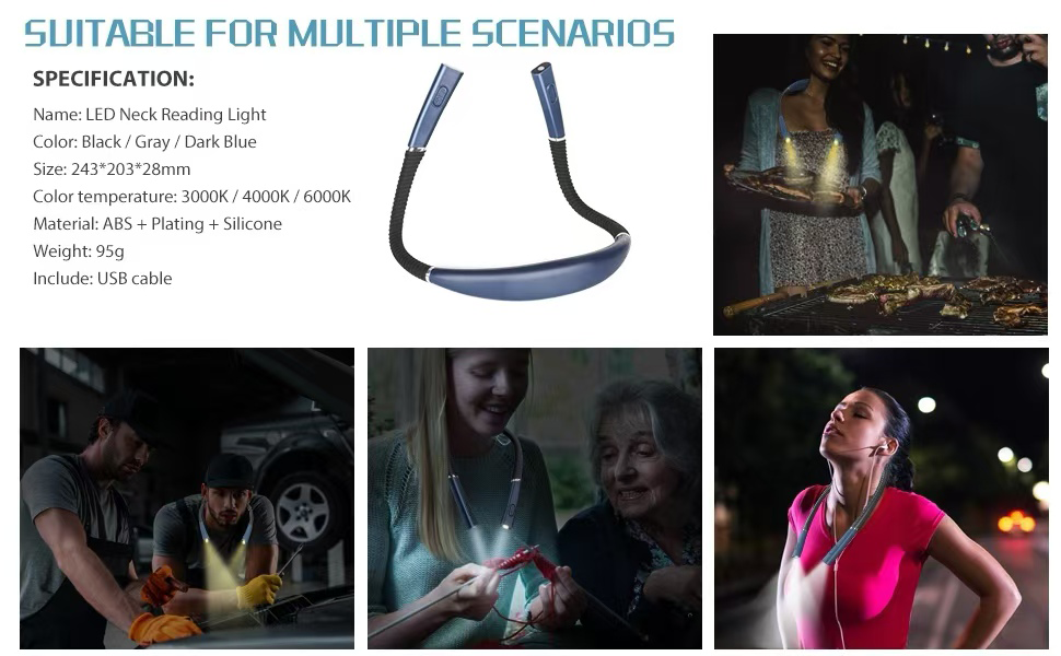 lumos neck light for knitting