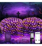 suddus 360 LED Halloween Net Lights, 12ft x 5ft String Lights with Remote, Waterproof Connectable...