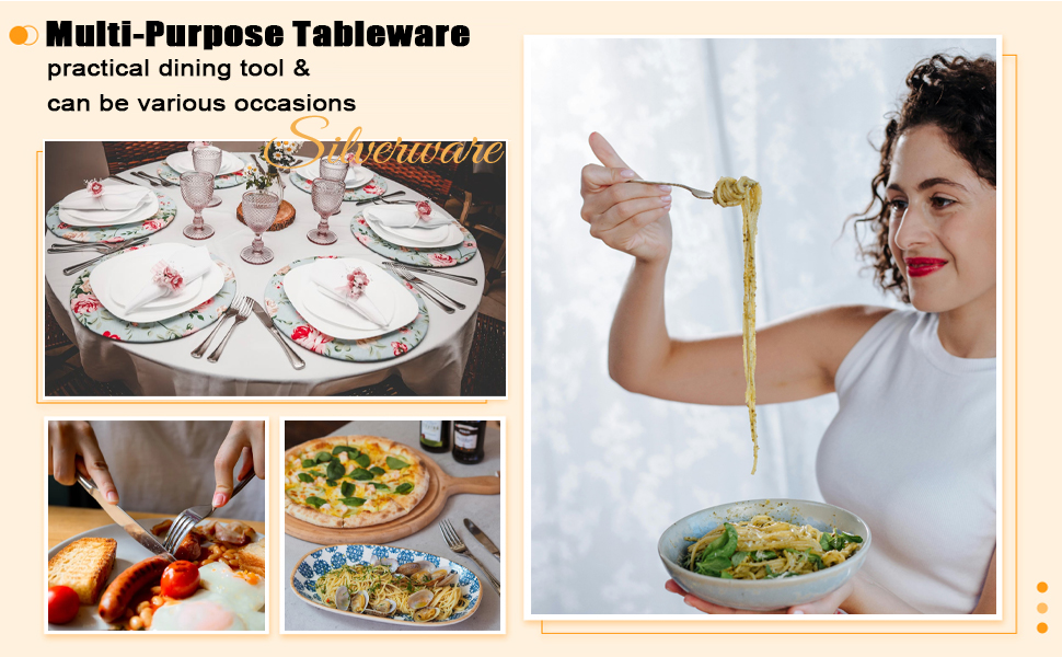 stainless steel forks knife set