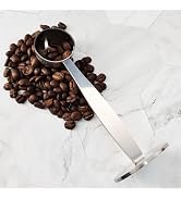 Coffee Scoop Portable Stainless Steel Stand 2 In 1 Coffee Powder Measuring Scoops Tamper Spoon To...