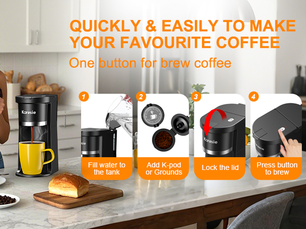 QUICKLY &amp;amp; EASILY TO MAKE YOUR FAVOURITE COFFEE